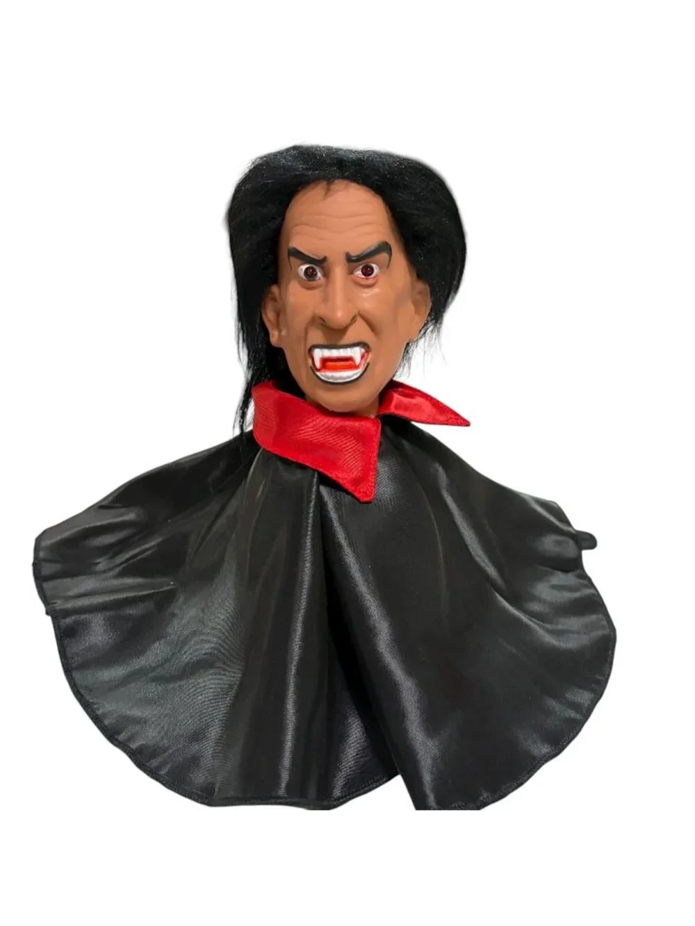 Halloween Telco Dracula Vampire Shaking Horror Head WORKS 1990's Vintage